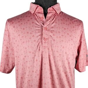 Matte Grey Men's Poly Blend Polo Casual Sport Size M